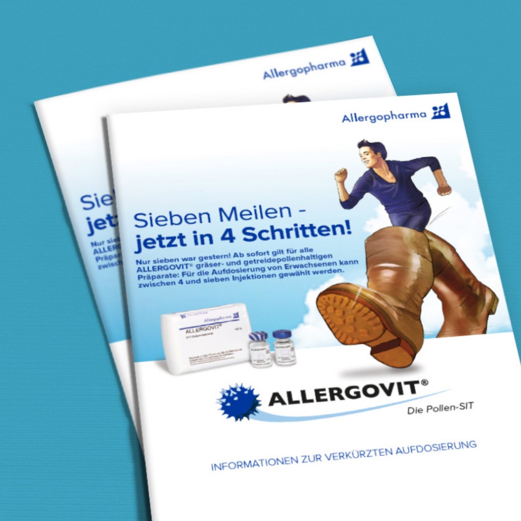 Healthcare Kommunikation. Direct Mailing Kampagne für ein Rx-Prärarat des Pharmaunternehmens Allergopharma (Merck)